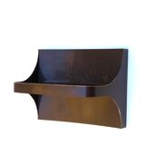 Etagère murale marron en plastique années 70