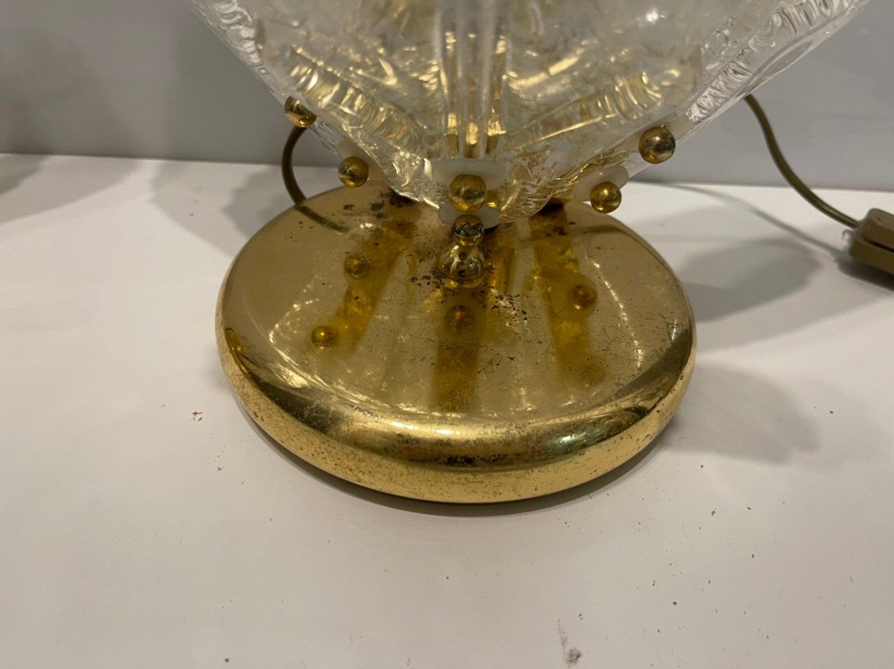 Lampes de table en verre de Murano, Ensemble de 2