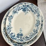 Service plates, iron earth, Sévigné, HB & Cie