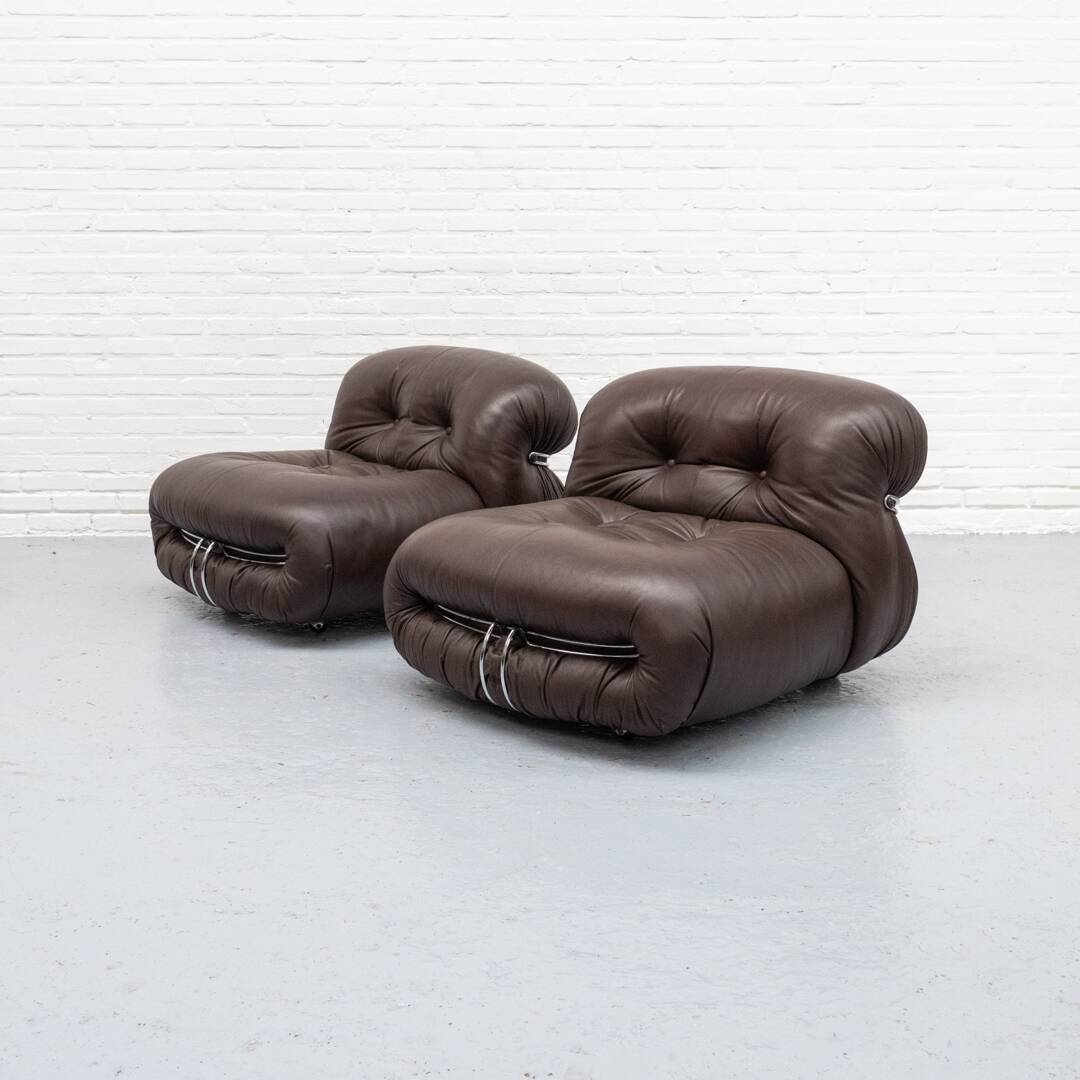 Fauteuil Soriana Afra & Tobia Scarpa Cassina années 1970