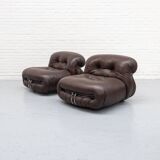 Soriana Armchair Afra & Tobia Scarpa Cassina 1970s