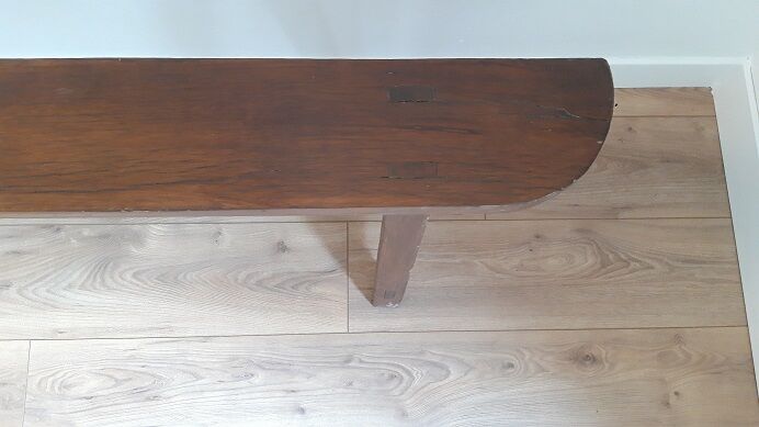 Wooden farm bench