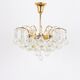 Chandelier with crystal balls 1970s