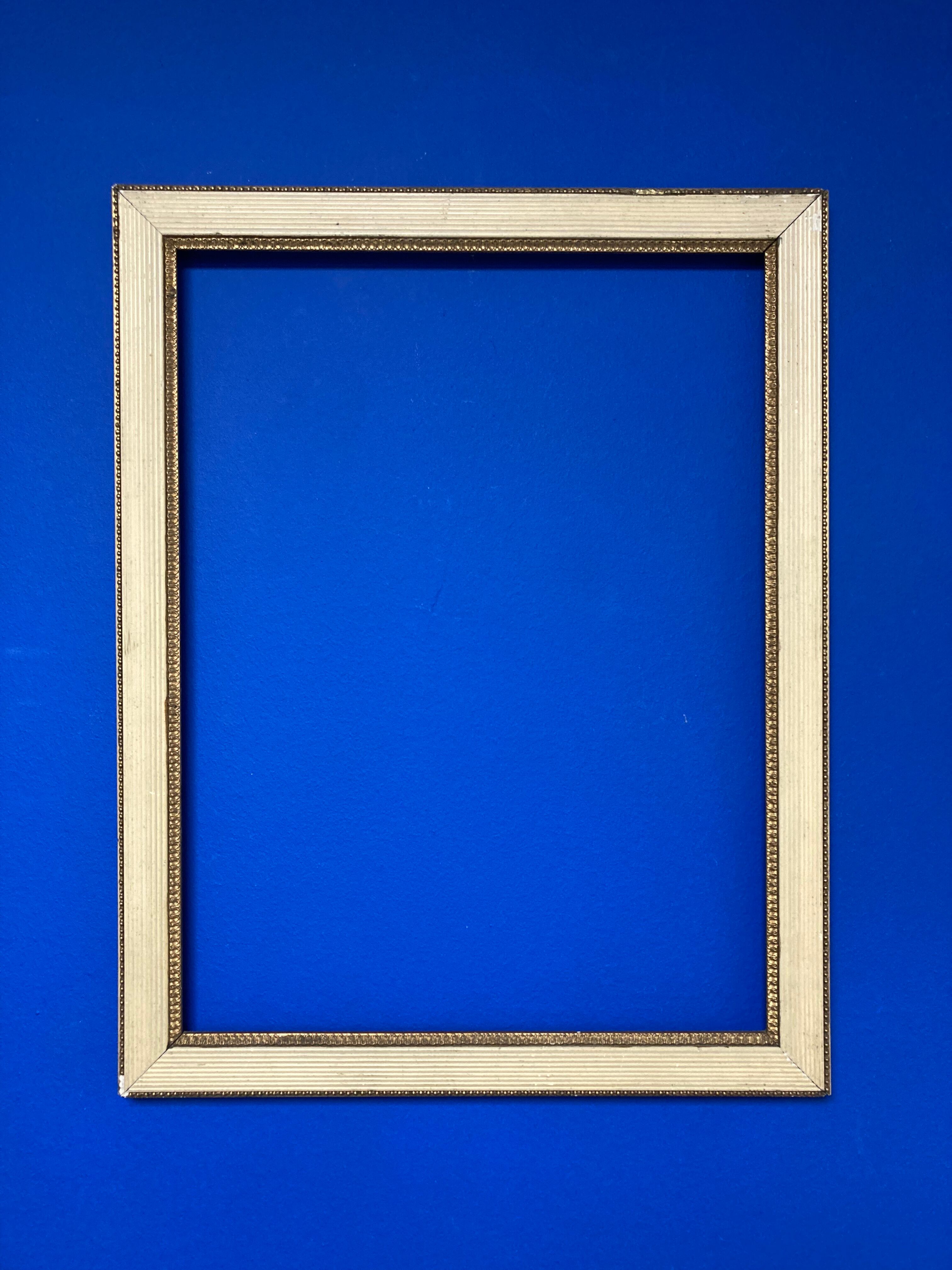 Vintage cream and gold frame