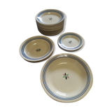 Lot assiettes de Gien - Modèle Yvonne