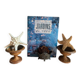 Set of 2 small cast iron Medicis