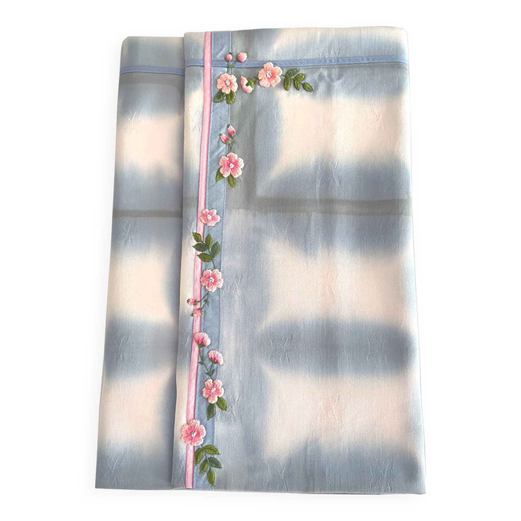 Hand embroidered tablecloth