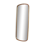 Mid-Century Gold & Red Mirror, 1960s