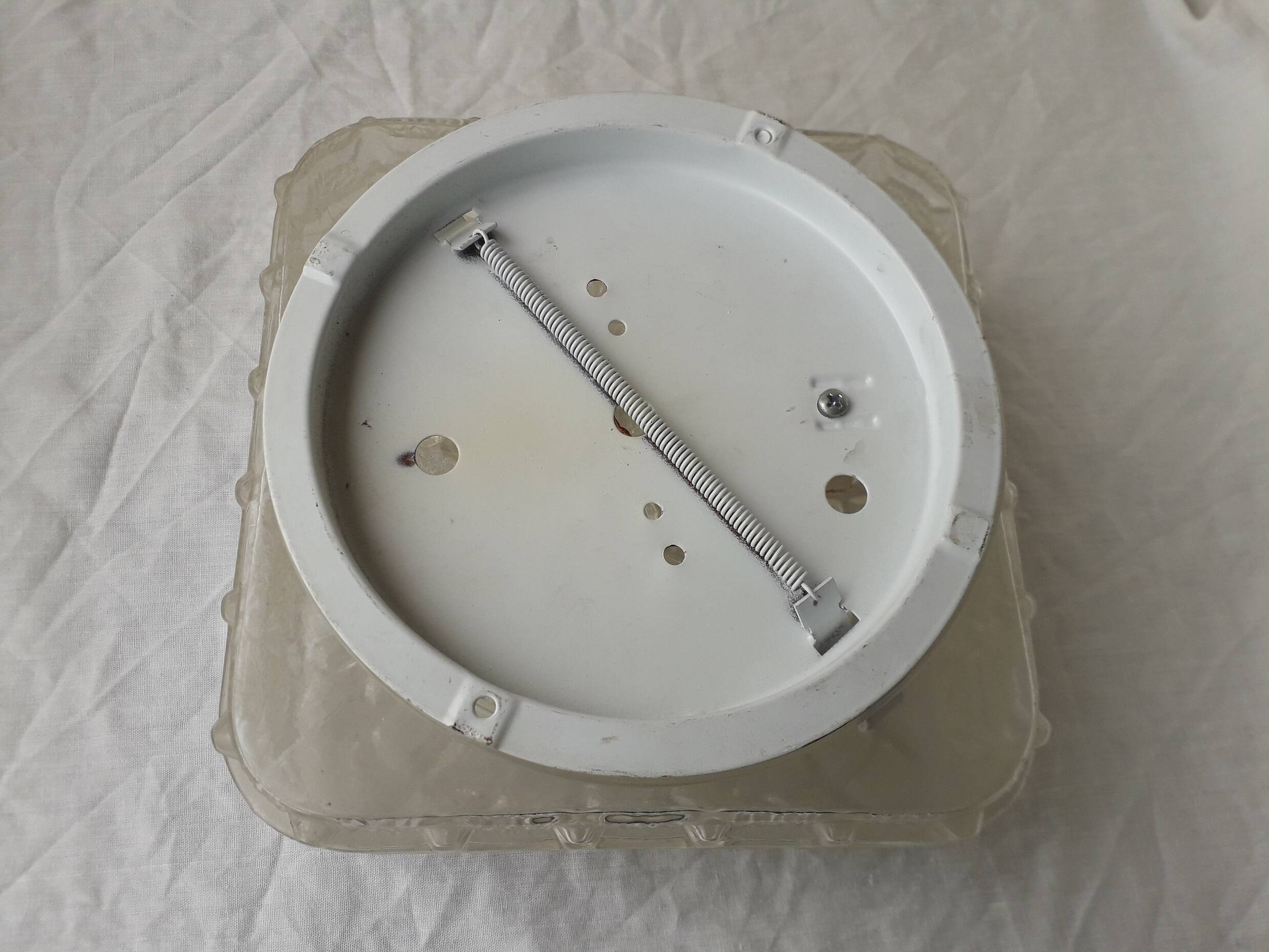 Plafonnier carré en verre