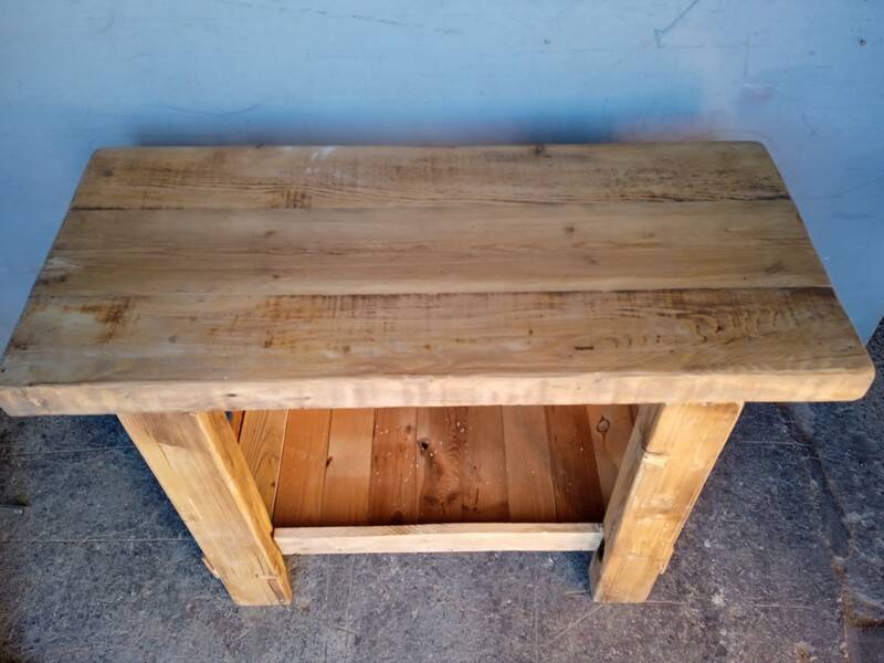 Workbench 120cm old solid wood
