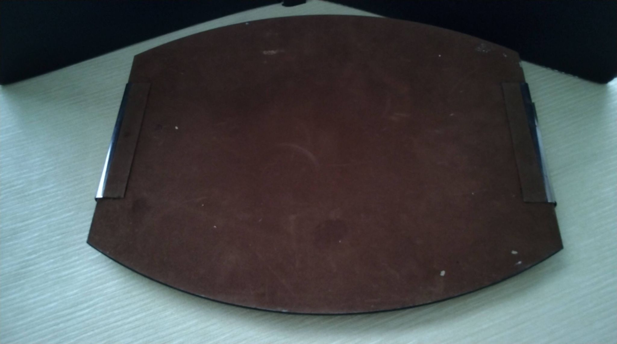 Plateau miroir ancien biseauté