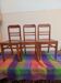 Set of 3 antique chairs stamped PTT