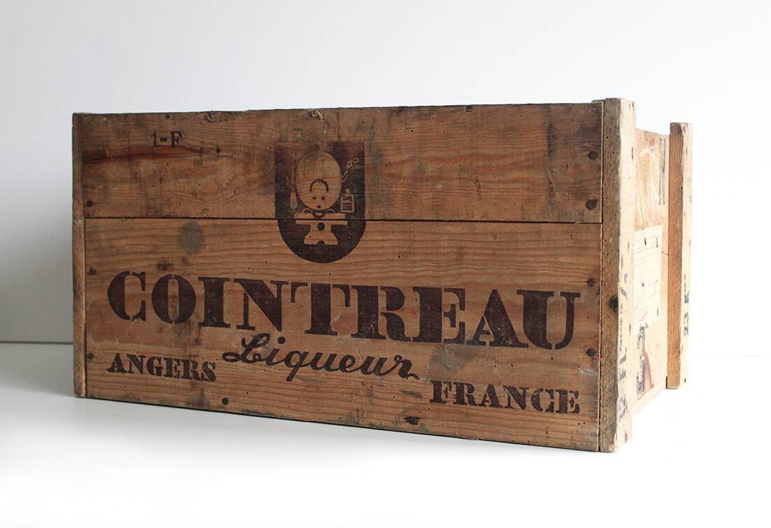 Cointreau wooden box