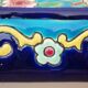 Glazed ceramic trivet, Longwy enamels, art deco