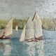 Painting, oil on canvas, signed, impressionism 1930s