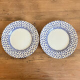 2 EIT English porcelain dessert plates