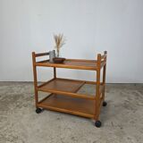 Henning Korch, Silkeborg vintage Danish teak serving trolley