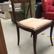 6 Art Nouveau chairs with brass marquetry