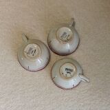 Antique Sarreguemines cups