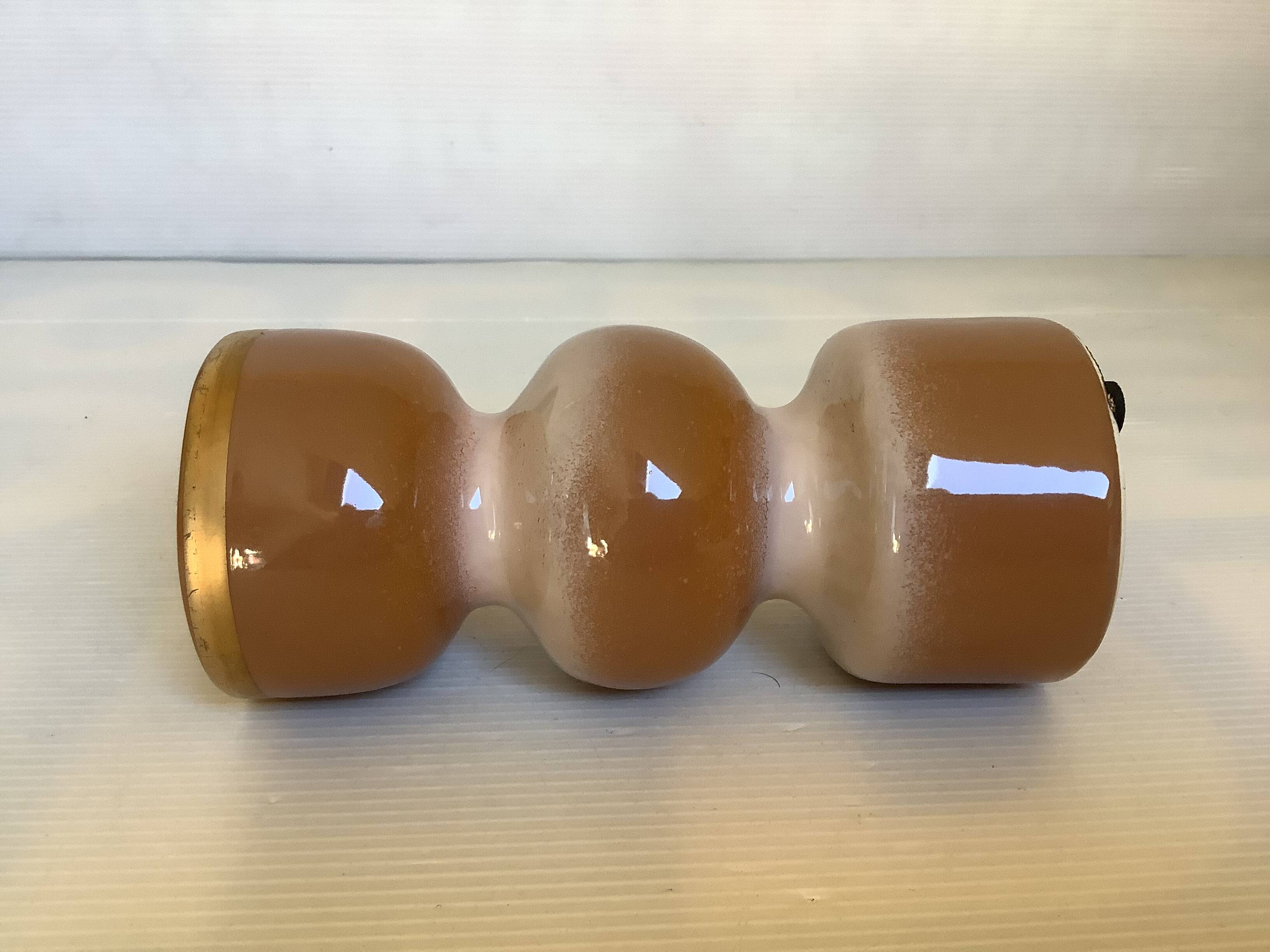 Beige ceramic pagoda vase
