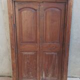 Anciennes portes de placard, bibliothèque murale en hêtre (2)