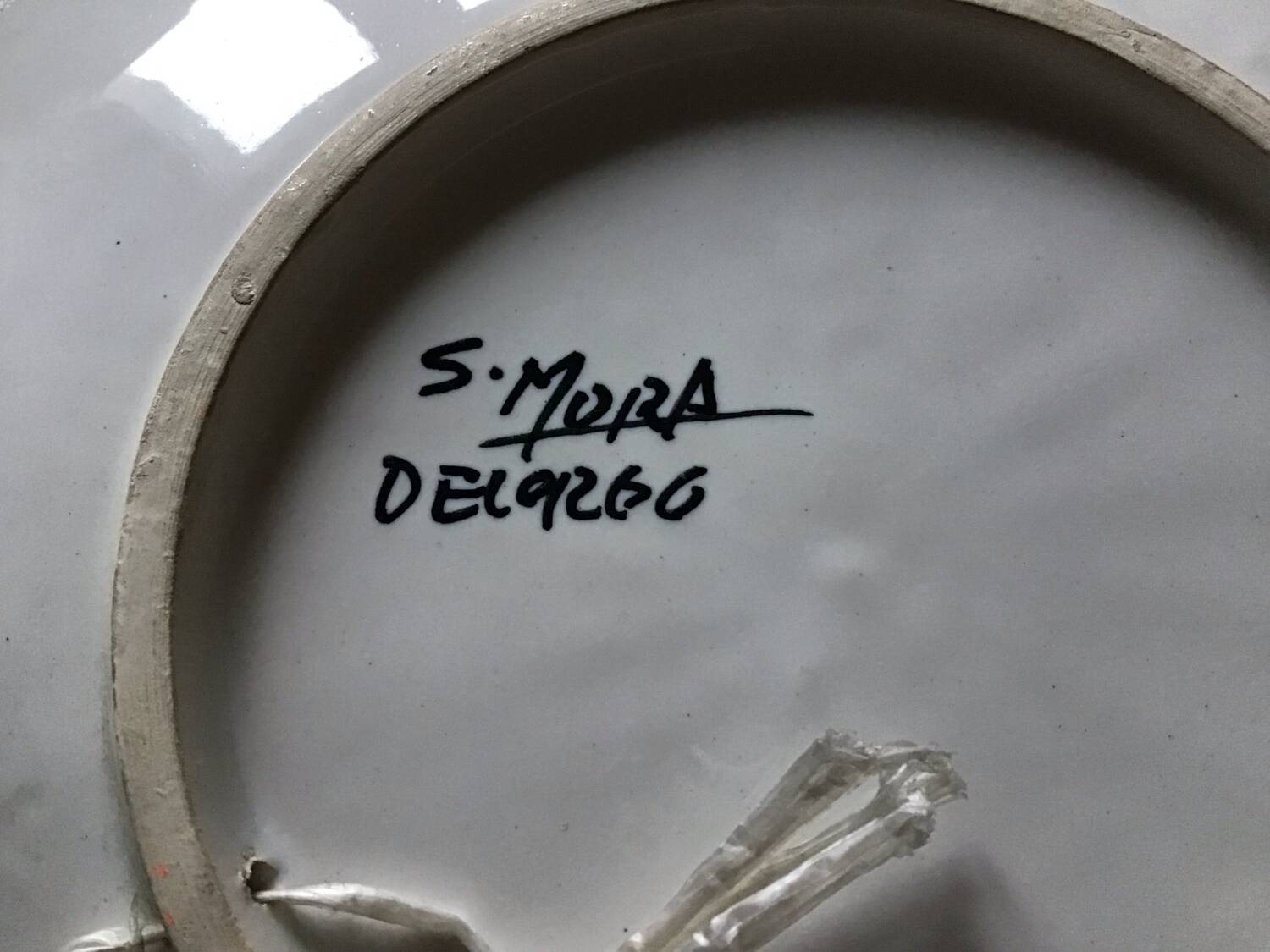 Ceramic plate S. Mora