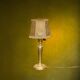 Solid brass table lamp with parchment effect shade – 1950s-60s