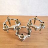 3 bougeoirs design années 70