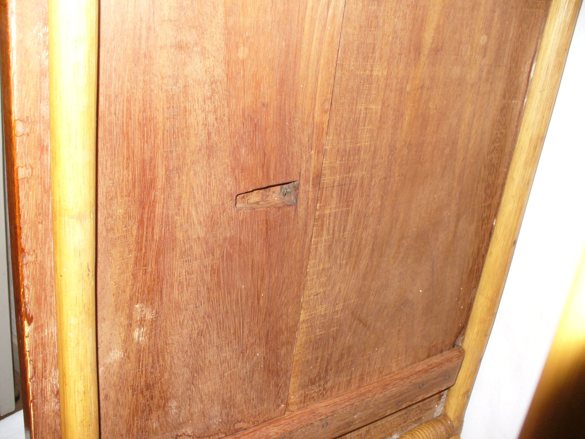 Bamboo coffee table rattan of the 1950s