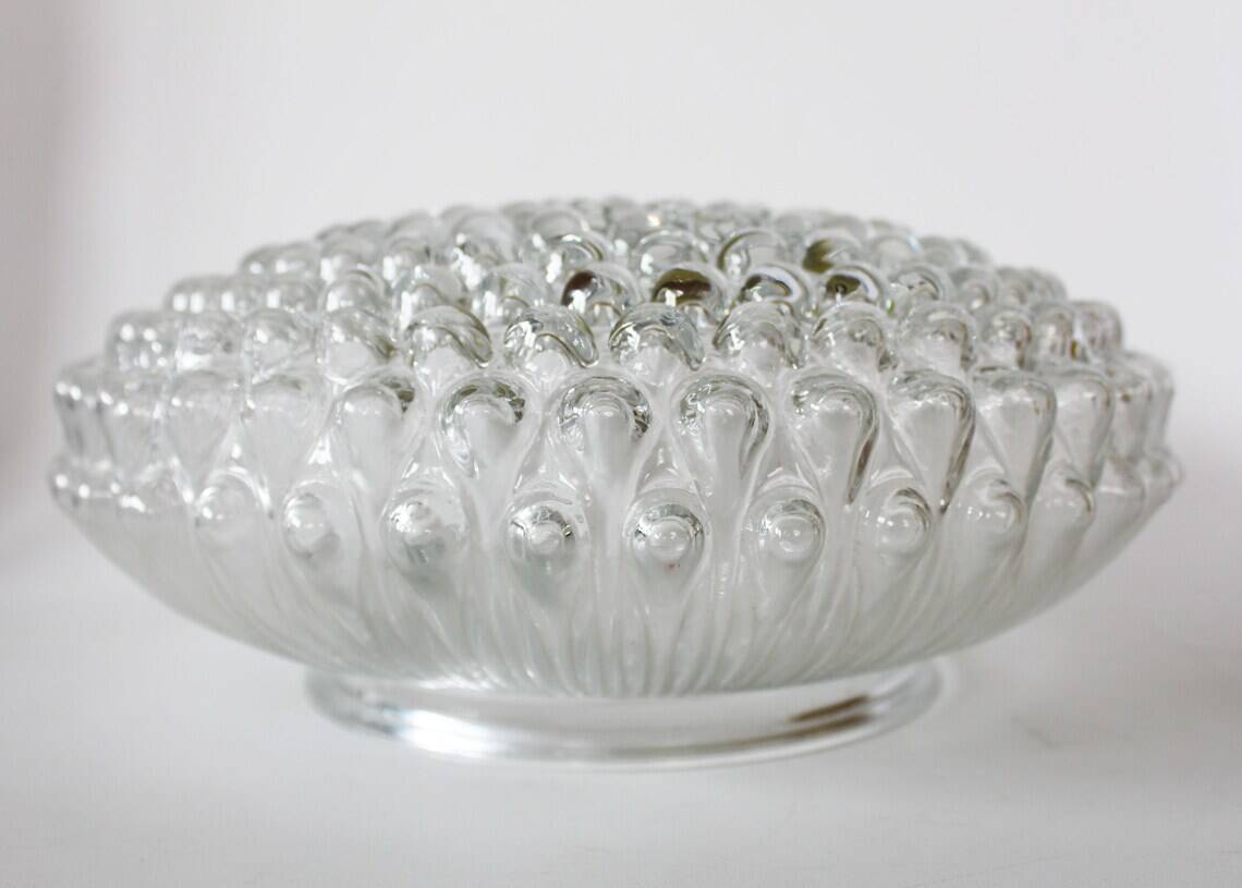 Grand globe de lampe vintage en verre transparent, globe de remplacement