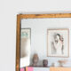 Miroir doré 147x54 cm