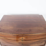 Empire chest of drawers of polished mahogany, 1820
