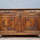 Louis XVI style sideboard in solid walnut around 1880