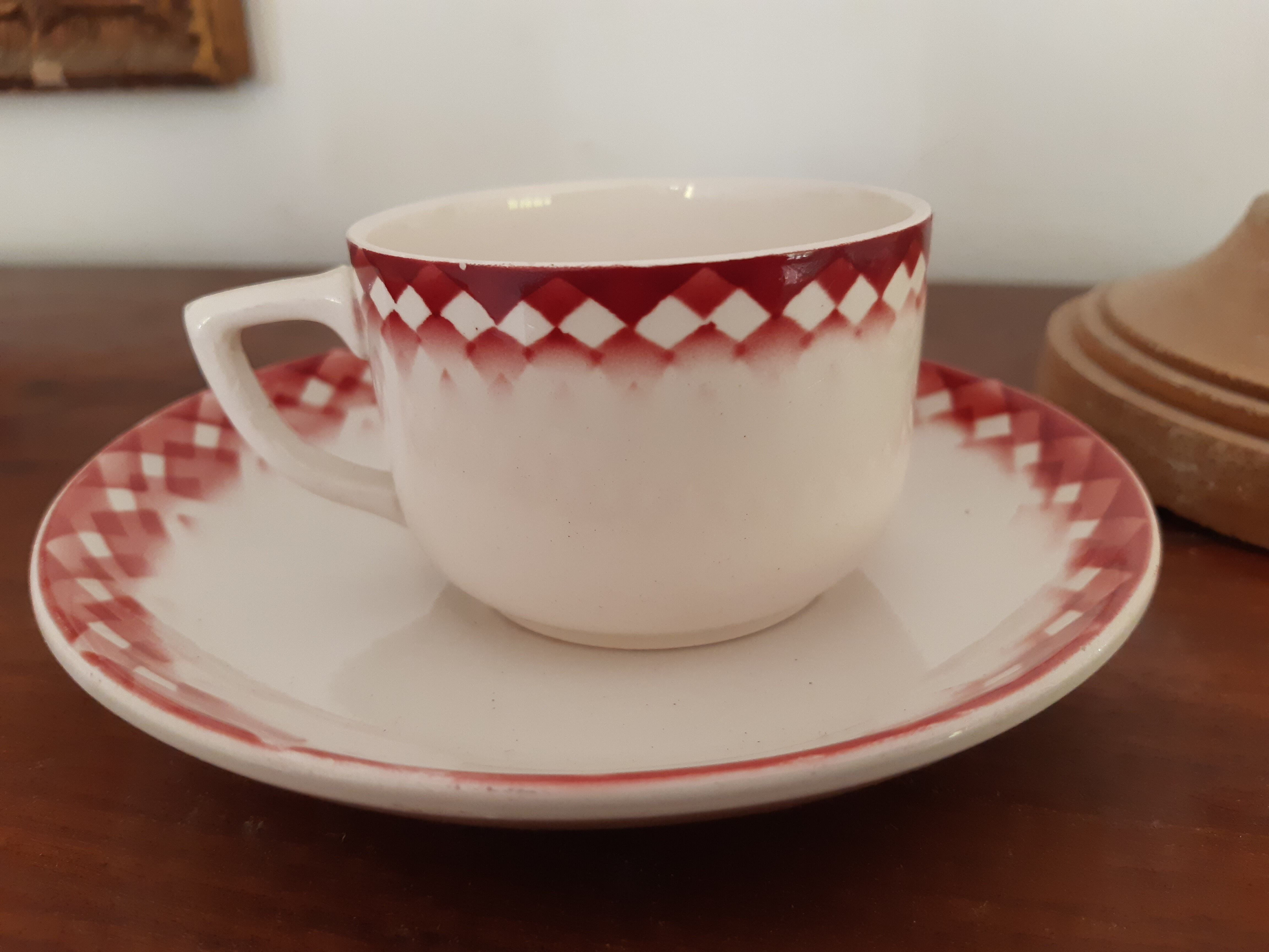 2 tasses digoin sarreguemines
