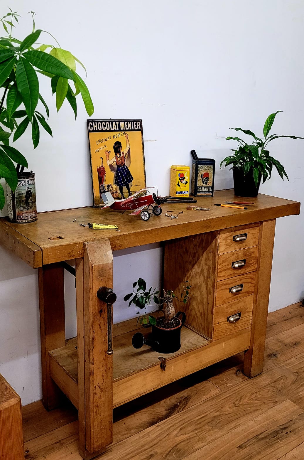 Wooden workbench