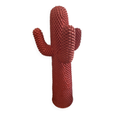 Red cactus gufram by Guido Drocco and Franco Mello reissue 2000s