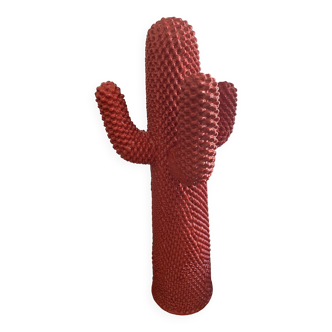 Gufram red cactus by Guido Drocco and Franco Mello reissue 2000s