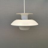 Small Danish hanging lamp in white colour
