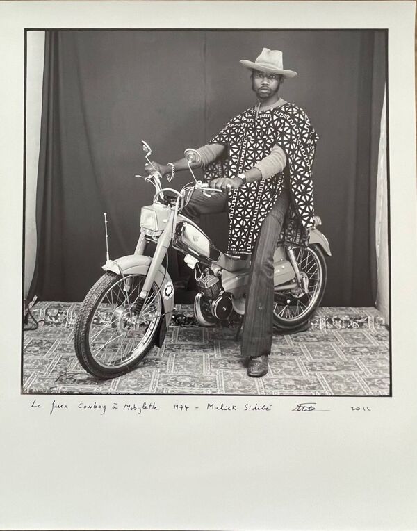Malick Sidibe (1936-2016) Le Faux Cow Boy À Mobylette 1974