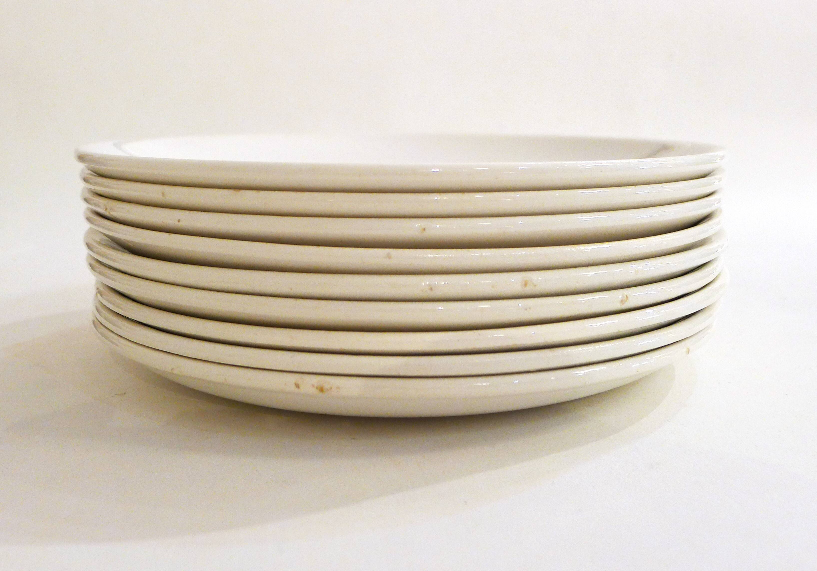 Set of 9 orchies flower plates