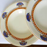 4 soup plates from Longwy