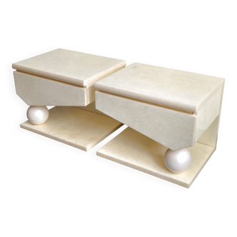 Pair of vintage bedside tables from the 1980s