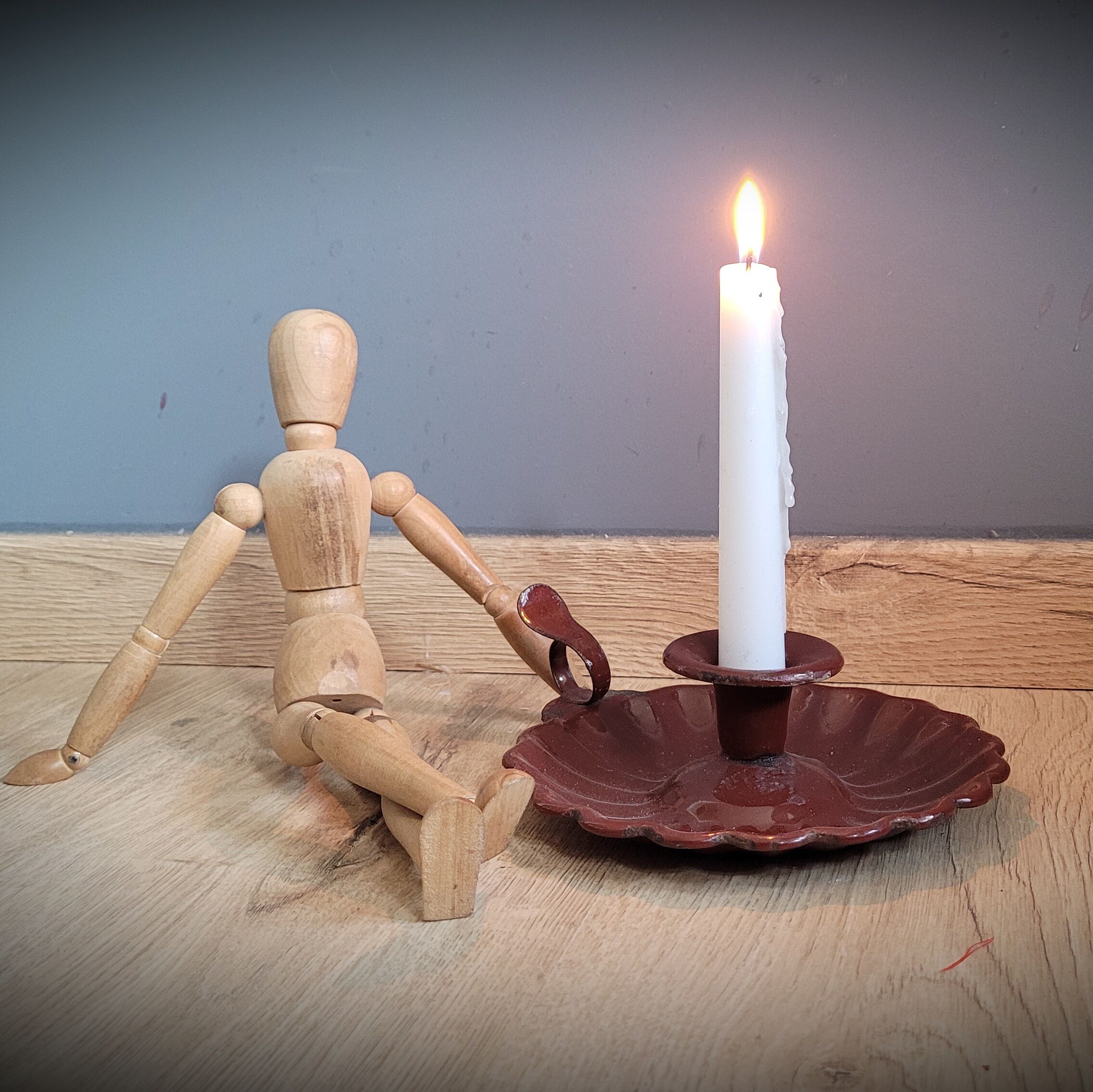 BHV MARAIS enamelled candle holder