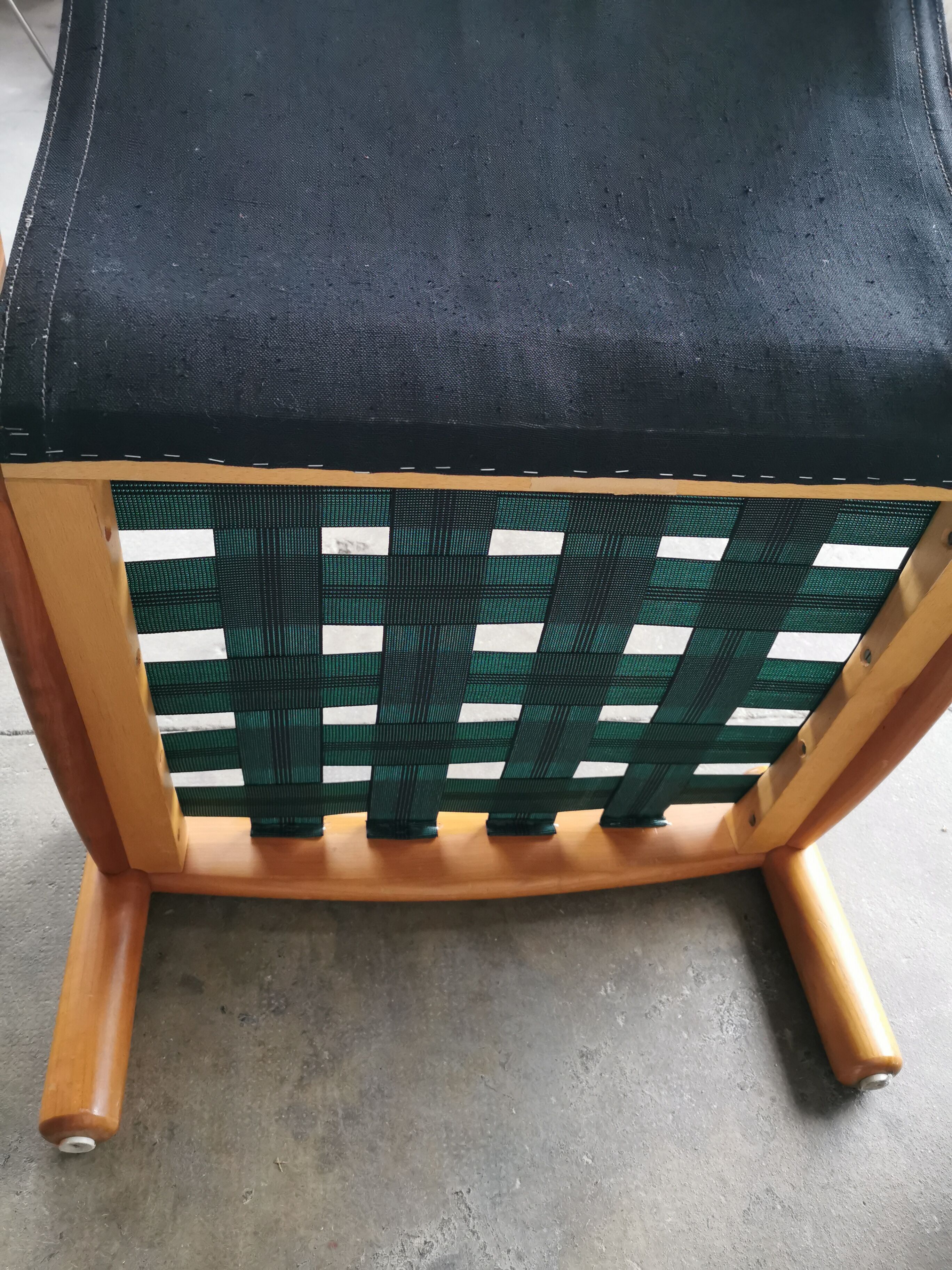 Pair of designer leather armchairs 80s