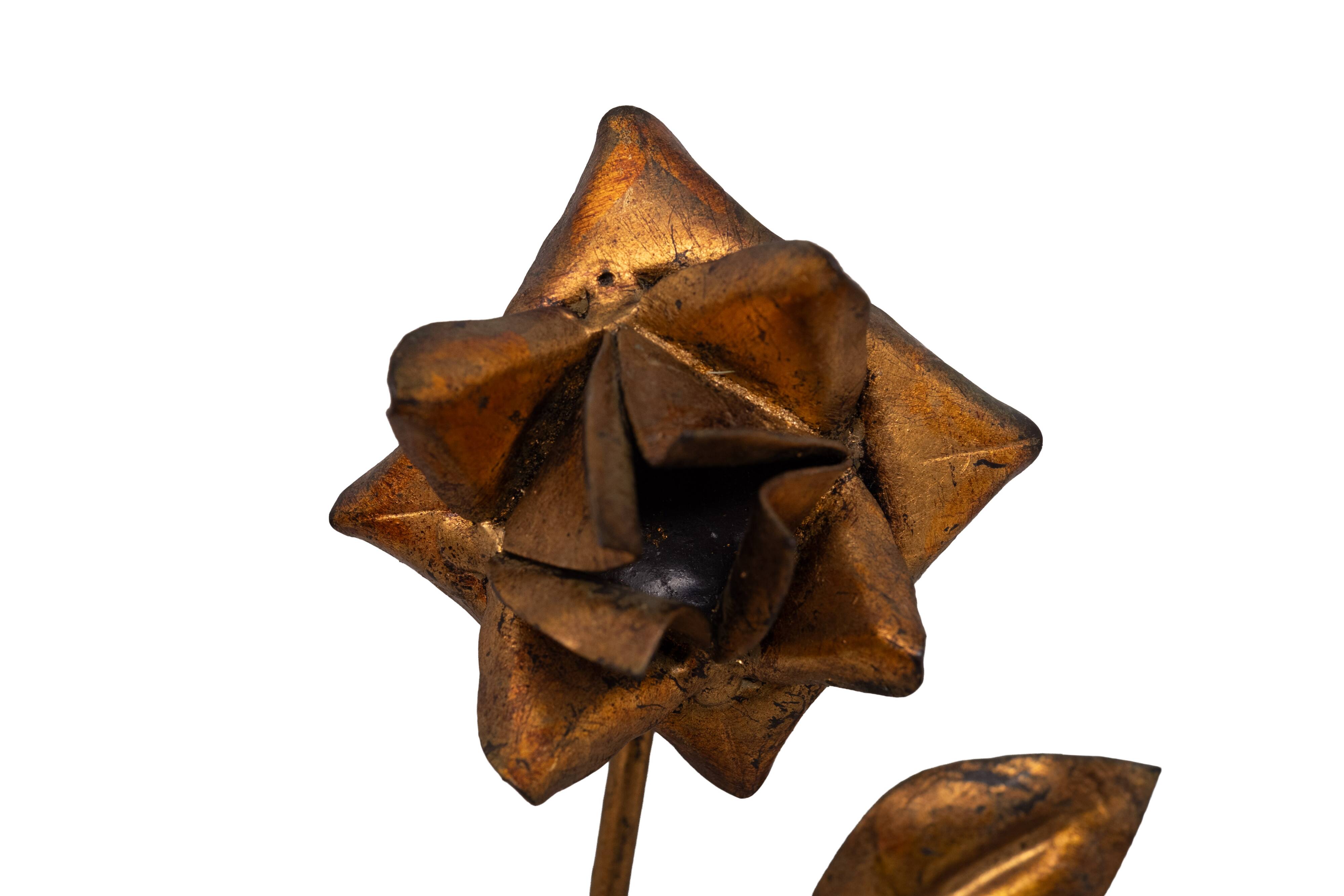 set Gilded Metal wall coat racks 1950s France