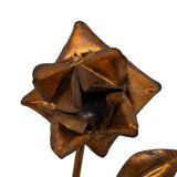 set Gilded Metal wall coat racks 1950s France