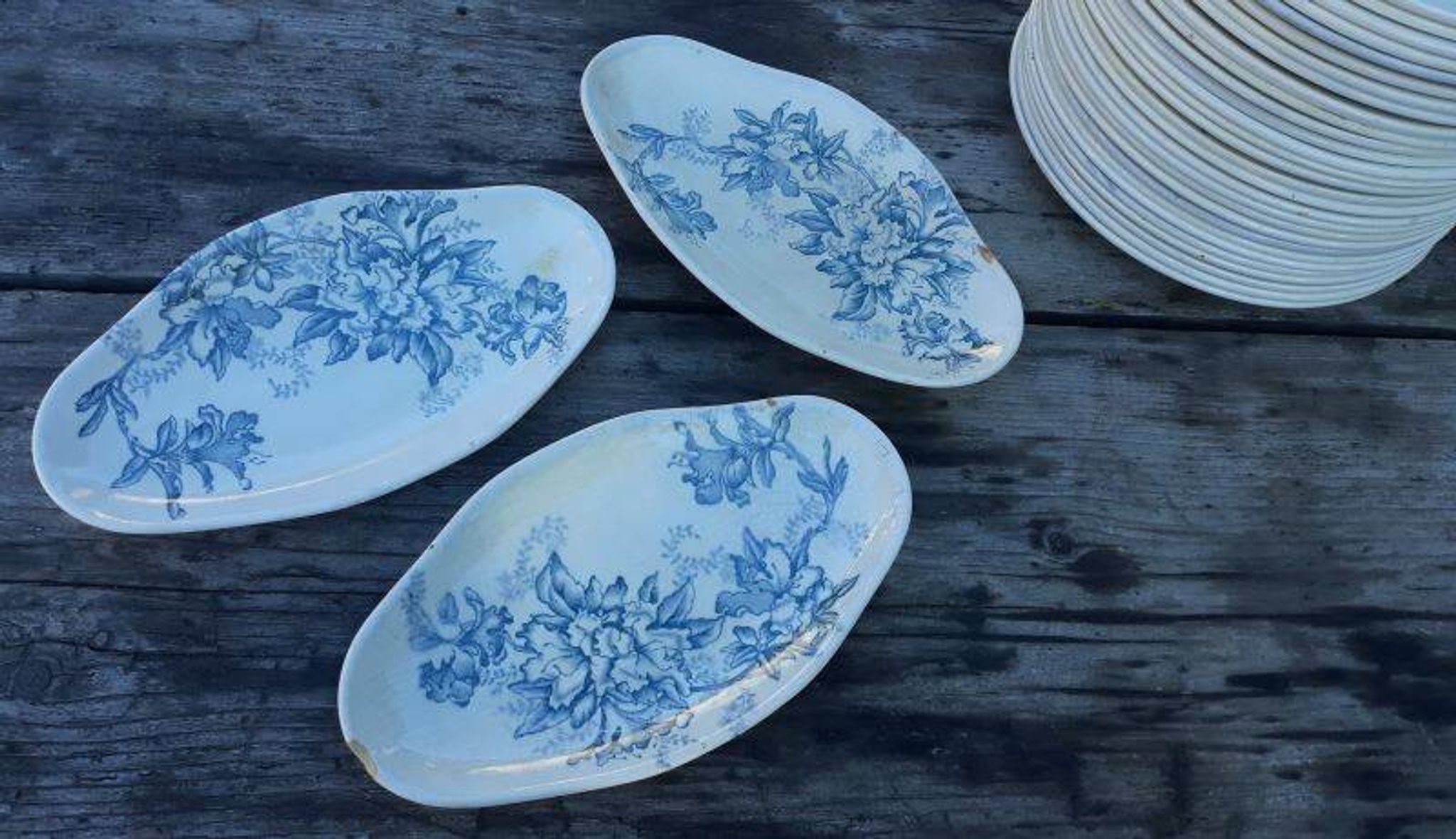Part of the Floreal service from the Givors Earthenware Factory (Grigny Rhône)