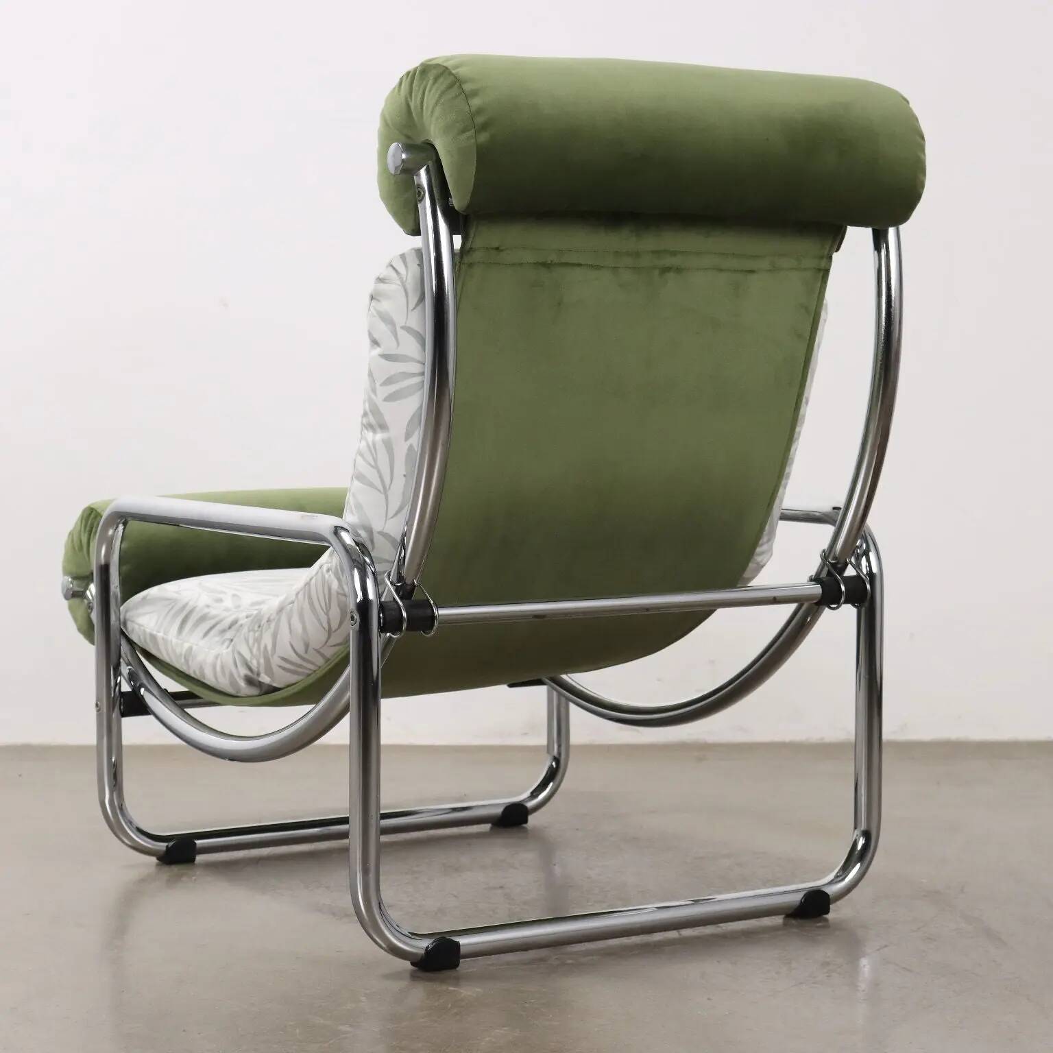 Fauteuil vintage Jungle Collection en velours, Italie, années 1960