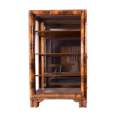 Vitrine art-déco en noyer