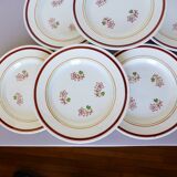 6 dessert plates from Gien, Katy model 210720